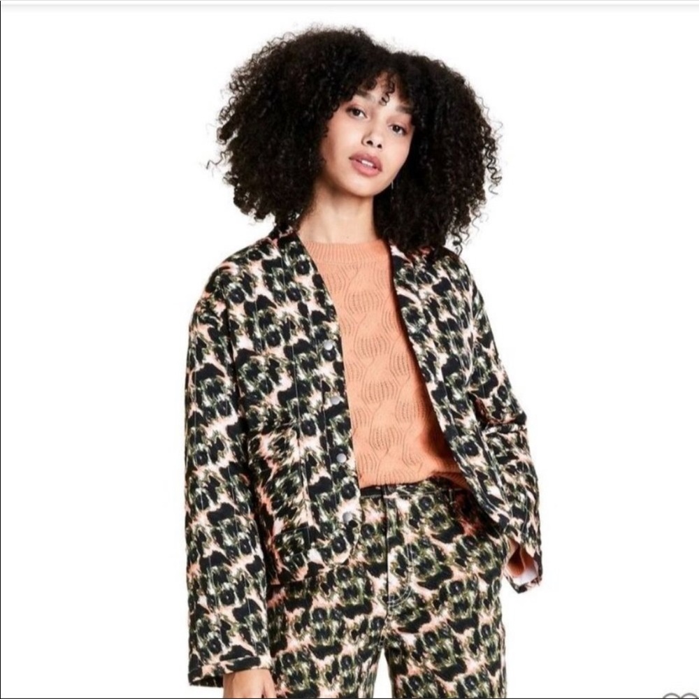 NWT Rachel Comey x Target Animal Print Cropped Quilted Jacket